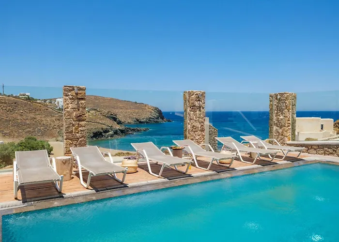 Sea Rock & Sky Private Mykonos Lägenhetshotell