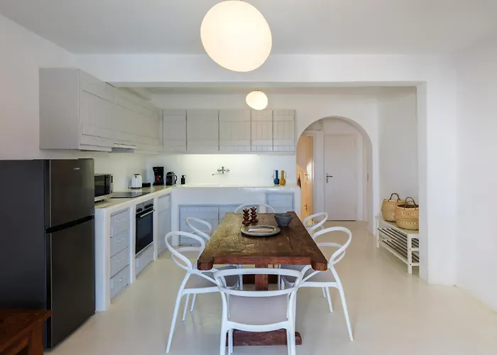 Sea Rock & Sky Private Mykonos Lägenhetshotell Merchia Beach