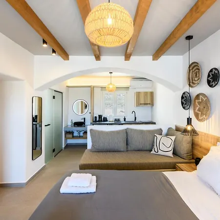Sea Rock & Sky Private Mykonos 公寓式酒店 Merchia Beach