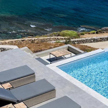 Sea Rock & Sky Private Mykonos Lägenhetshotell Merchia Beach