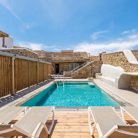 Hotel apartamentowy Sea Rock & Sky Private Mykonos Merchia Beach